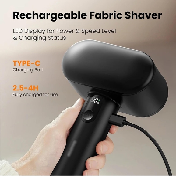 NEW Dual Head Electric Lint Remover Fabric Shaver, Pink - Picture 3 of 14